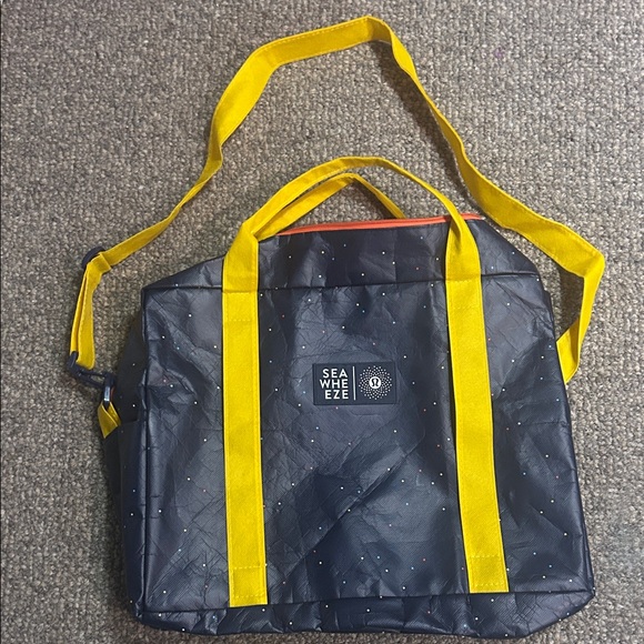 lululemon athletica Handbags - Lululemon seawheeze vinyl bag, one of a kind special edition in mint condition